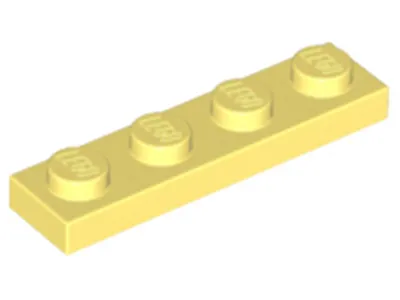 Produktbild von Lego® 1x4 Platte 3710 - 50 Stück Helles Hellgelb