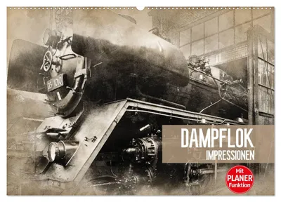 Produktbild von Dampflok Impressionen (Wandkalender 2027 DIN A2 quer), CALVENDO Monatskalender