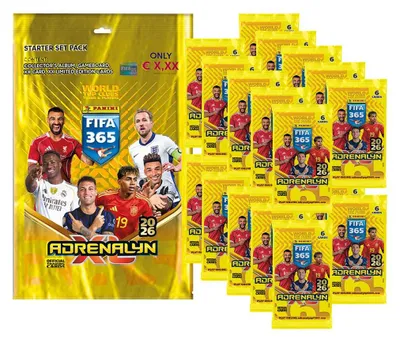Produktbild von FIFA 365 Adrenalyn XL 2026 Trading Cards - 1 Starter + 20 Booster