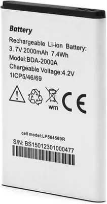 Productafbeelding van Mobiel batterij 2000mAh - Li-Ion - 3.7V - vervangend voor Doro telefoons