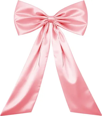 Productafbeelding van Grote geschenkstrik roze - 58x100cm Decoratieve strik met kleefpunten - Grote strik geschenkstrik groot - Kerstmis