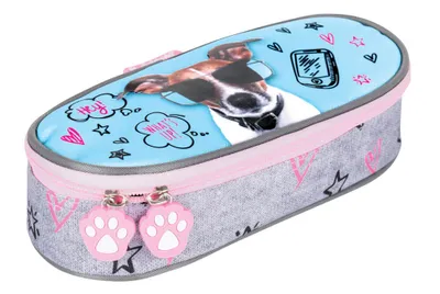 Produktbild von ST. RIGHT Mäppchen Federmäppchen Schülermäppchen Federtasche für die Schule Hund Mädchen