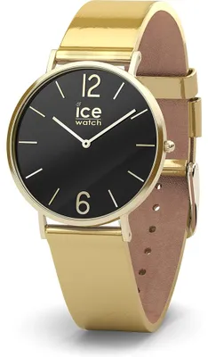 Produktbild von Ice-Watch - City Sparkling - Metal Gold - Gold Damenuhr mit Lederarmband - 015084 (Extra Small)