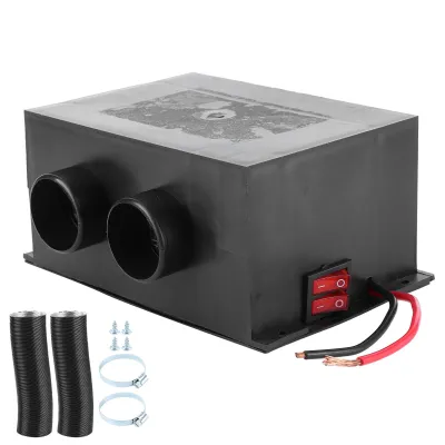 Immagine prodotto di 12V 600W Auto Riscaldatore 2 fori portatile inverno veloce Riscaldatore Scaldare rimozione del gelo Noiseless Universale