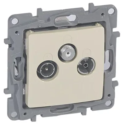 Produktbild von Legrand Niloe TV-SAT-Radio-Durchgangsdose 764664 Beige