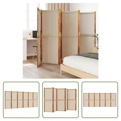 Image de The Living Store 6-pc. Paravent Taupe 420x180 cm