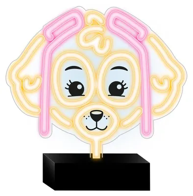 Immagine prodotto di Paw Patrol LED luce al neon decorazione notturna per la camera dei bambini Skye con supporto