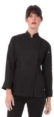 Damen-Kochjacke Hartford, Schwarz, M