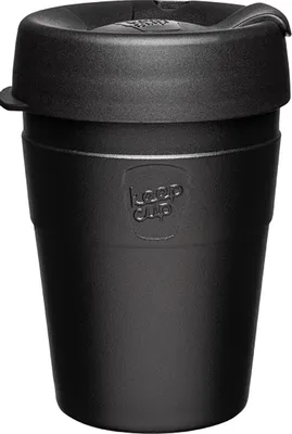 Produktbild von KeepCup Thermal Black, Schwarz, Edelstahl, Polypropylen (PP), Kaffee, 340 ml, 6,4 cm