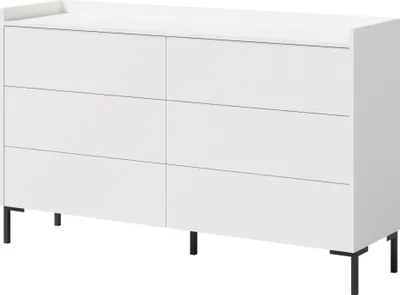 Produktbild von Kommode mit Schubladen Liam 6S 150 Weiß