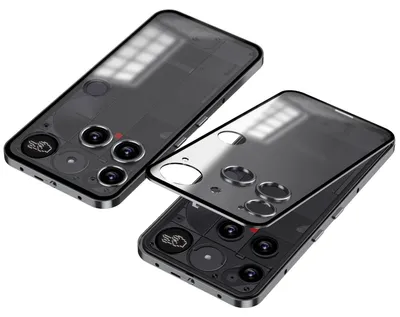 Immagine prodotto di Custodia protettiva opaca con cornice metallica a scatto per Nothing Phone 3, colore grigio