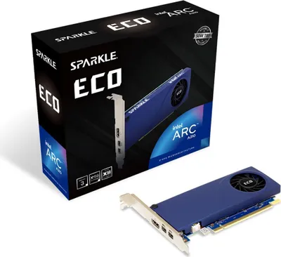 Obrázok produktu pre Sparkle Technology Intel Arc A310 ECO, Arc A310, 4 GB, GDDR6, 64 bit, 7680 x 4320 px, PCI Express 4.0