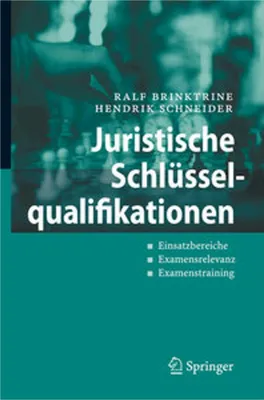 Produktbild von Juristische Schlüsselqualifikationen