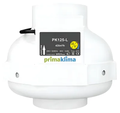 Produktbild von PK Rohrventilator 125-L 1-Speed, 360m³/h