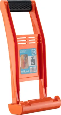 Zdjęcie produktu dla Podpora do płyt gipsowo-kartonowych Wiltec z uchwytem do przenoszenia maks. 80 kg, pomoc do przenoszenia płyt gipsowo-kartonowych