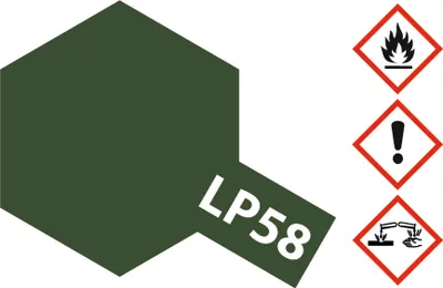 Produktbild von LP-58 NATO Grün matt 10ml Kunstharzfarben