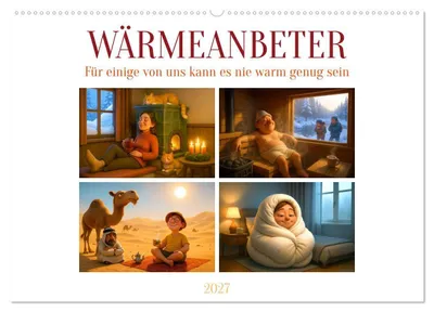 Produktbild von Wärmeanbeter (Wandkalender 2027 DIN A2 quer), CALVENDO Monatskalender