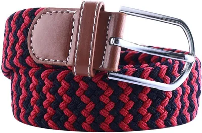 Produktbild von CHPN – Gürtel – roter/schwarzer Gürtel – elastischer Gürtel – blau – dehnbarer Gürtel – Gürtel – elastischer Gürtel – 105 cm/120 cm – dehnbar