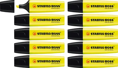 Produktbild von Textmarker - STABILO BOSS ORIGINAL - 10er Pack - gelb