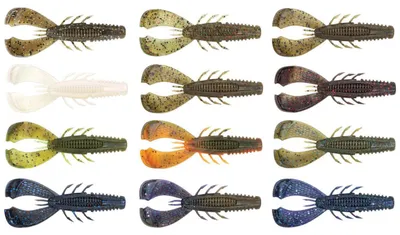 Produktbild von Rapala CrushCity Cleanup Craw 9cm 8g - 7 Gummikrebse, Farbe:Black Blue Flake