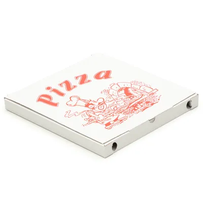 Produktbild von 1800 Pizzakartons 320 x 320 x 30 mm Pizzaschachteln Motiv Verpackungen weiß