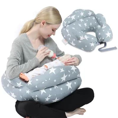 Immagine prodotto di Omgoods - Cuscino allattamento XXL - Cuscino ergonomico per la gravidanza, ideale per chi dorme su un lato