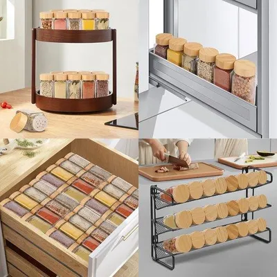 Produktbild von Küchenregal-Organizer, 24 Teile, Gewürzbehälter