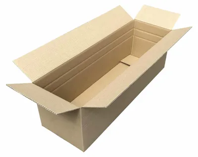 Produktbild von 1x Faltkarton 800x250x(150)-250mm mit variabler Höhe 1-wellig Dickwelle braun