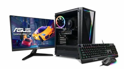 Produktbild von Gaming PC Komplett SET AMD Ryzen 5 | 16GB RAM | 512 GB SSD | Nvidia RTX 5060