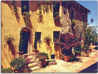 Produktbild von ARTland Leinwandbild Siena Toskana Größe: 60x45 cm