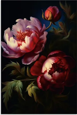 Produktbild von ARTland Wandbild Alu für Innen & Outdoor Üppiger Barock Mitternachts Garten Größe: 60x90 cm