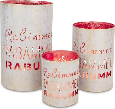 Produktbild von Laternen 3er Set "Rabimmel Rabammel Rabumm" | Metall | Größen bis 13×20 cm | 13436
