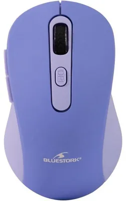 Obrázok produktu pre Bezdrôtová myš BLUESTORK s Bluetooth a 2,4 GHz, nabíjací, 4800 DPI, 4 tiché tlačidlá, USB-C, fialová