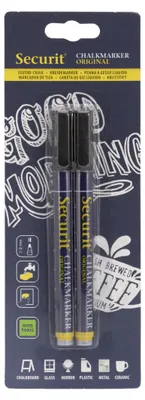 Image de Crayons à craie pointe ogive 1-2 mm noir 2 pcs.
