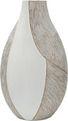 Zdjęcie produktu dla Wazon o Ferretti „Ho Chi Minh” 29,5 x 13,5 x 50 cm, bielony