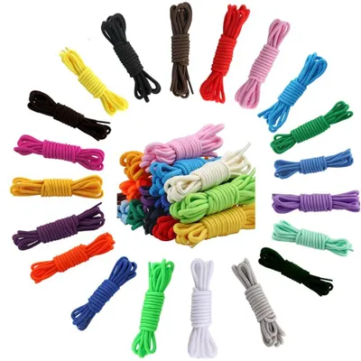 Immagine prodotto di Omgoods - Lacci rotondi - 20 paia di lacci colorati, 1 metro, resistenti allo strappo
