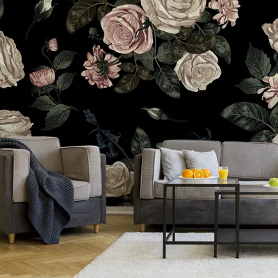 Produktbild von Muralo XXL Vlies FOTOTAPETE STRAU§ Rosen Pfingstrosen 3D Effekt (B) 450 cm x (H) 300 cm Tapete Wandtapete WOHNZIMMER SCHLAFZIMMER 5161