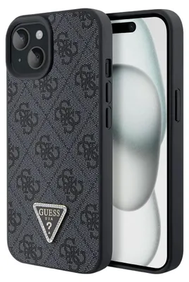 Obrázek produktu pro Guess, Ochranné pouzdro Triangle Diamond 4G pro Apple iPhone 15 Plus, černé