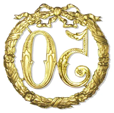 Produktbild von Jubiläumszahl 50, Ø 24 cm, Gold, Jubiläumskranz