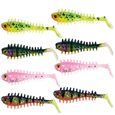 Produktbild von Fox Rage UV Micro Spikey Shad 4cm - 8 Gummifische