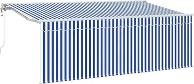 Obrázok produktu pre Zatemniteľná markíza Modrá a biela 400 x 200 cm