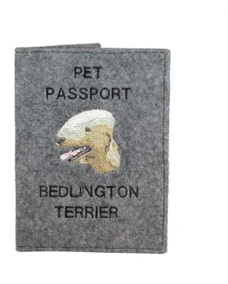 Immagine prodotto di Bedlington terrier - Custodia per passaporto del cane, custodia per documenti, regalo per viaggiatori del marchio Art-Dog