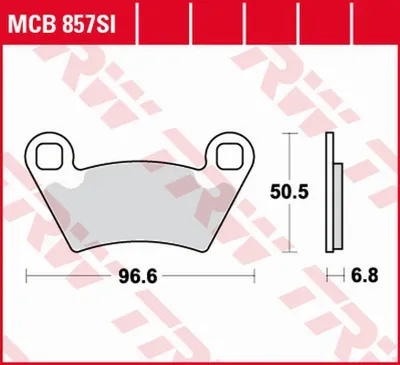 Image de Plaquettes de frein TRW Sinter Offroad MCB857SI