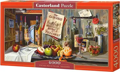 Obrázek produktu pro Puzzle 4000 dílů Vintage Red & Italian Treasures Castorland 400324