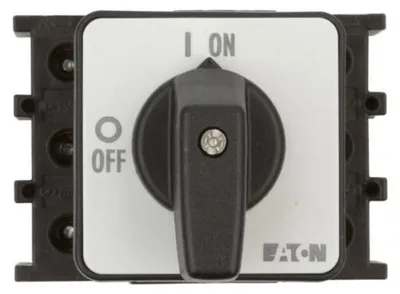Imagen del producto de EATON P1-25/E, interruptor de 3 polos, encendido/apagado, referencia 038724, 25A, para instalación. Referencia: 038724