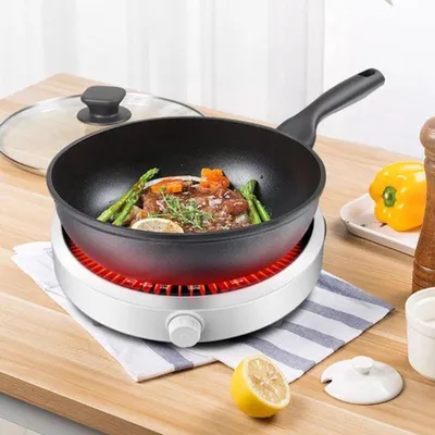 Obrázok produktu pre Elektrická indukčná varná doska – 2200 W, samostatná – keramická sklenená doska – bez otvoreného plameňa