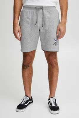 Produktbild von Indicode DHallum Herren Sweat Shorts Sweatshorts Kurze Hose Jogginghose mit Kordeln und Print Regular Fit