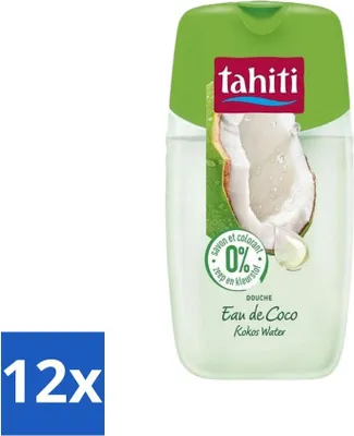 Produktbild von Tahiti Duschgel – Kokoswasser – 0 % Farbstoffe – 250 ml - Vorteilspack - 12 Stücke