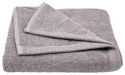 Produktbild von Handtuch - Badetuch - 50x100cm - 400 g/m² - graues Handtuch - Hellgrau