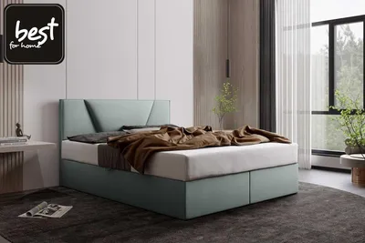 Produktbild von Best For Home Boxspringbett Jubilee 140x200 Bonellfederkern inkl. Topper 7 cm – Luxus Doppelbett mit Bettkasten Trinity 34